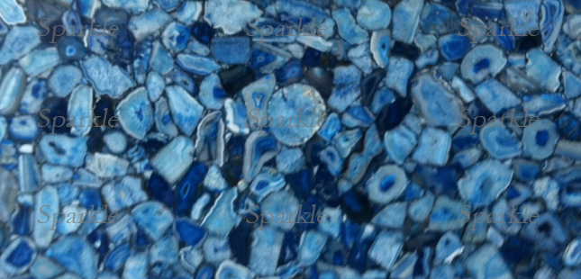 Blue Agate Slab(Blau Achat)