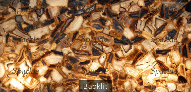 Wild Agate slab backlit('Agata Selvatica')